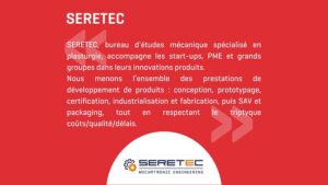 Visuel annonçant le partenaire entre SERETEC et l'incubateur de startups Eurasanté